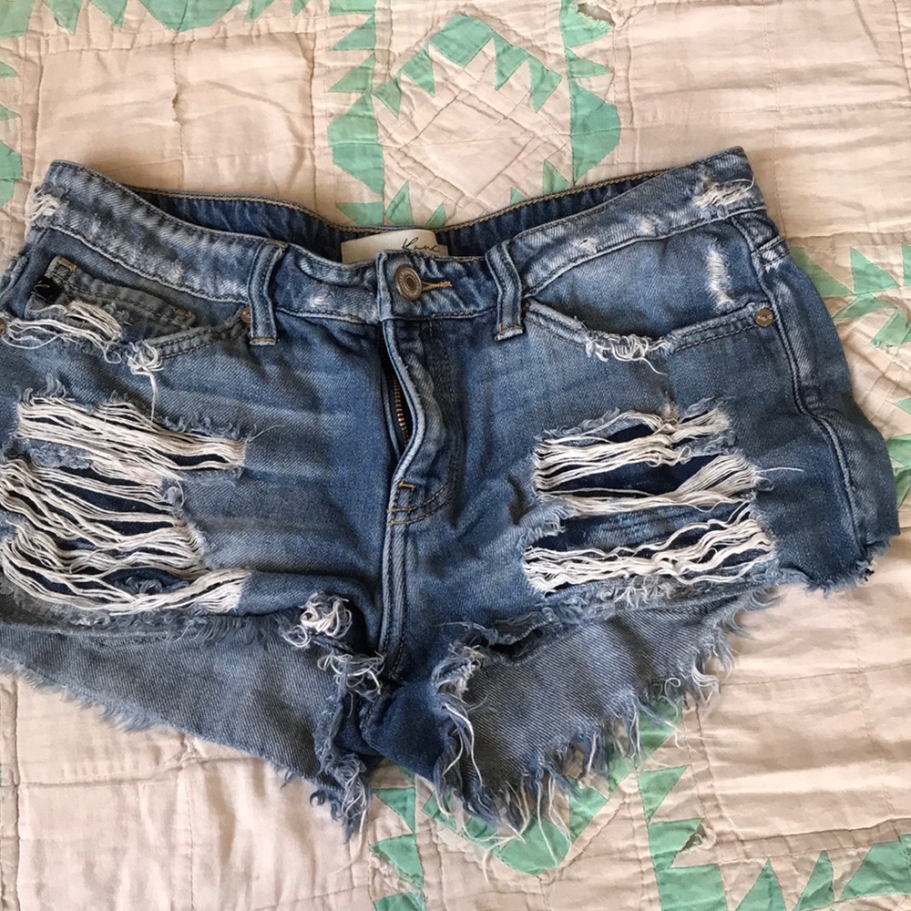 Distressed KanCan Shorts